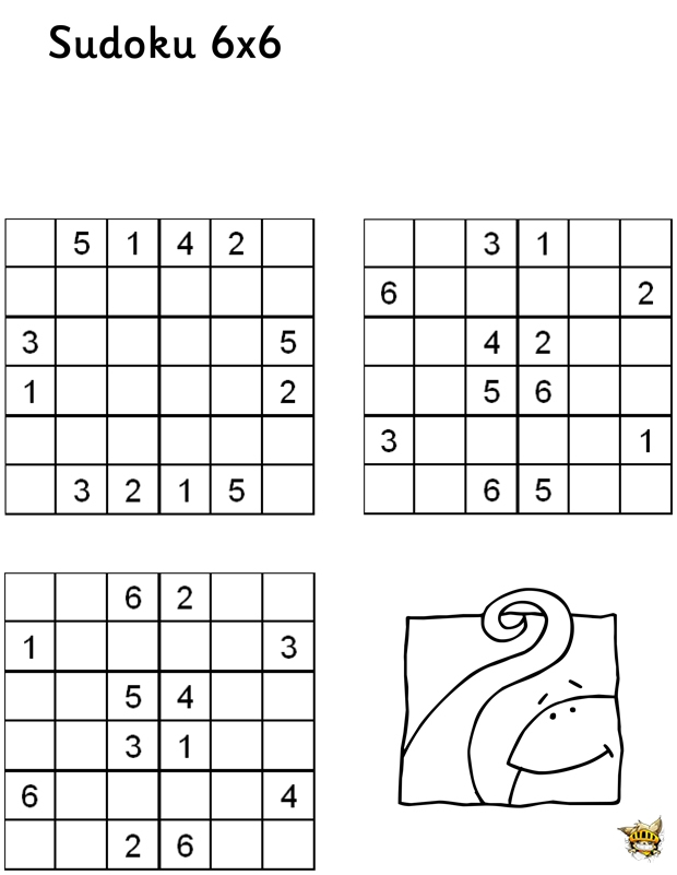 Sudoku 6X6 N°4 Pour Enfants À Imprimer encequiconcerne Sudoku Enfant Imprimer