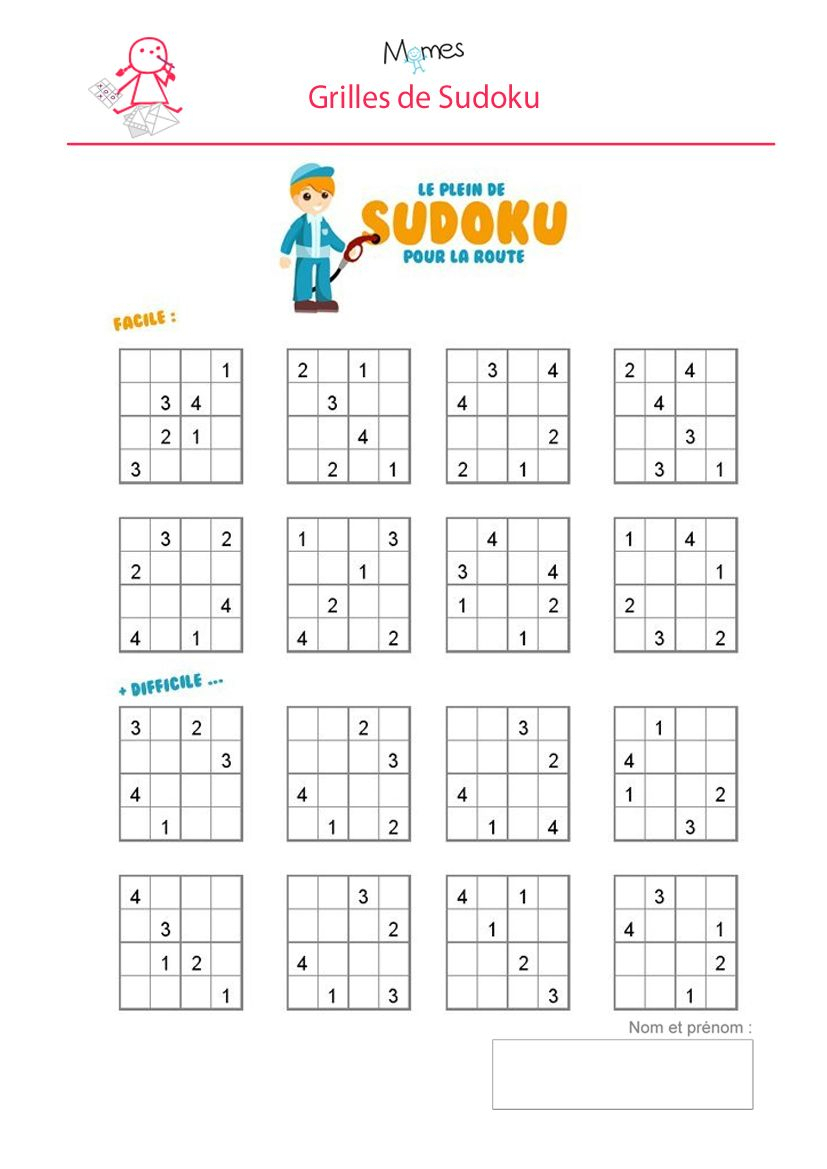 Sudoku Maternelle Grande Section À Imprimer | Printable dedans Activité Maternelle Grande Section A Imprimer