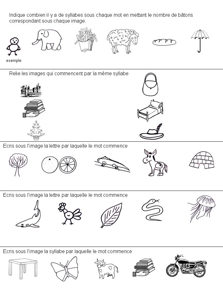 Syllabes Phonologie Maternelle Grande Section Gs dedans Phonologie Grande Section