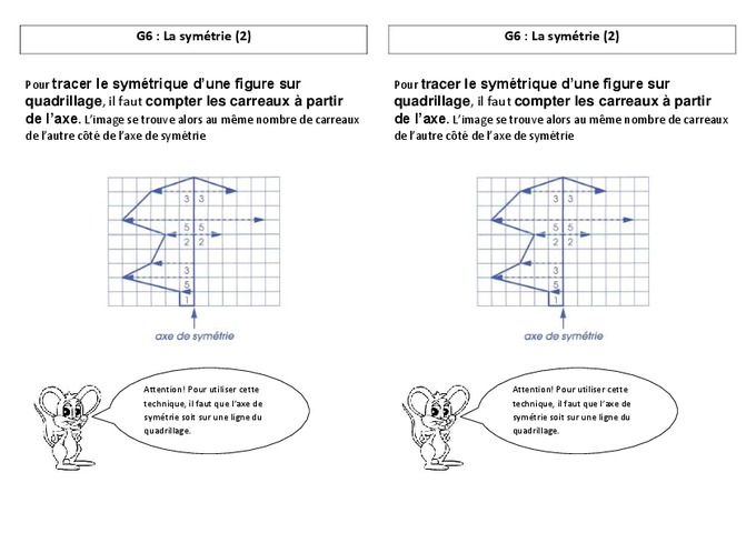 Symétrie - Ce2 - Leçon - Pass Education tout Exercice Symétrie Axiale Ce2