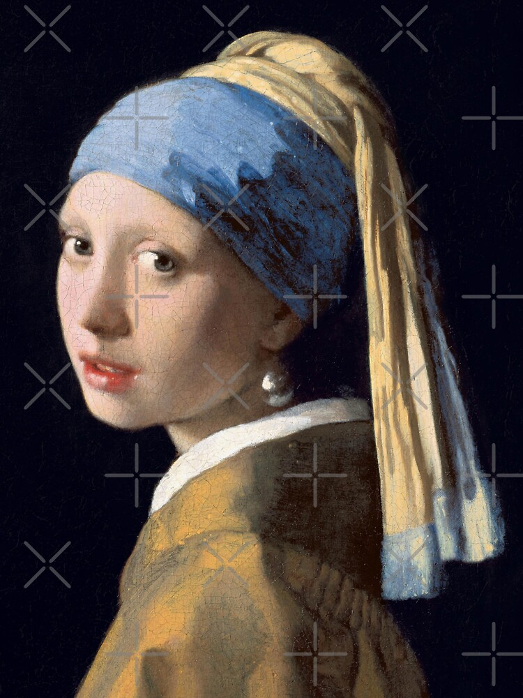 T-Shirt « Johannes Vermeer &amp;quot;Jeune Fille À La Perle&amp;quot; », Par concernant La Jeune Fille À La Perle Johannes Vermeer