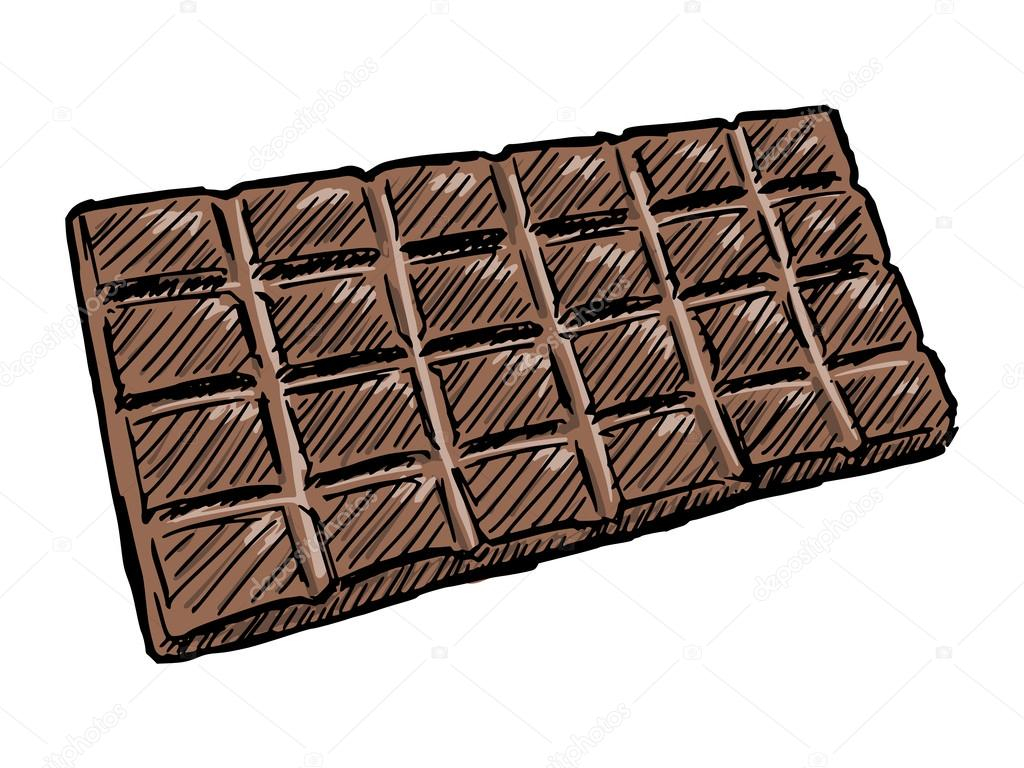 Tablette De Chocolat — Image Vectorielle Perysty © #52672481 dedans Tablette Chocolat Dessin