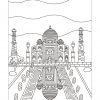 Taj Mahal #Coloringpage | Colorish: Coloring Book For tout Dessin Taj Mahal