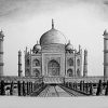 Taj Mahal Drawing, Pencil, Sketch, Colorful, Realistic Art tout Dessin Taj Mahal