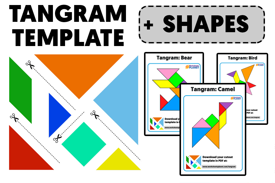 Tangram For Kids | Printable Template + Pack Of Shapes tout Tangram Simple