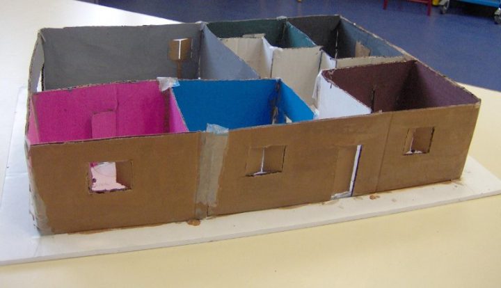 Technologie En 5Ème : Réalisation D'Une Maquette De Maison dedans Comment Faire Une Maquette De Maison En Papier