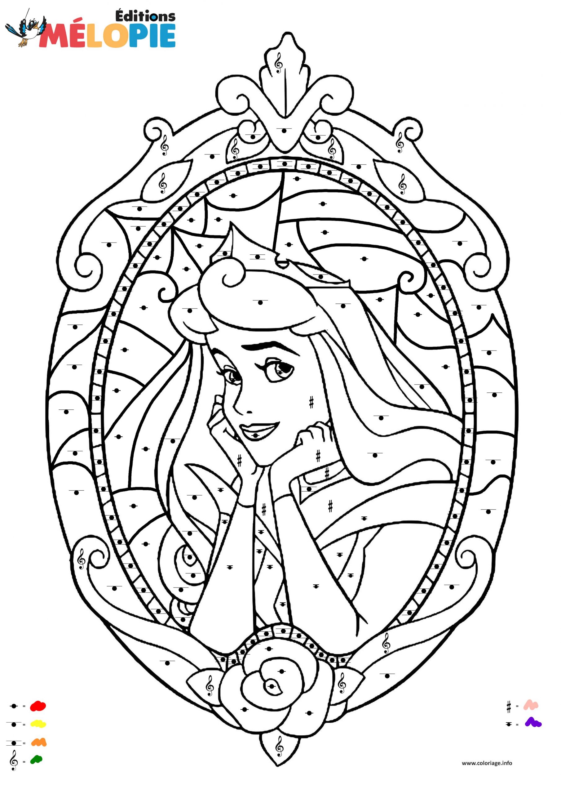 Télécharger Coloriage Magique Disney Images intérieur Coloriage Princesse Aurore À Imprimer