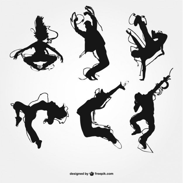 Téléchargez Silhouettes De Danse Moderne Gratuitement intérieur Dessin De Dance