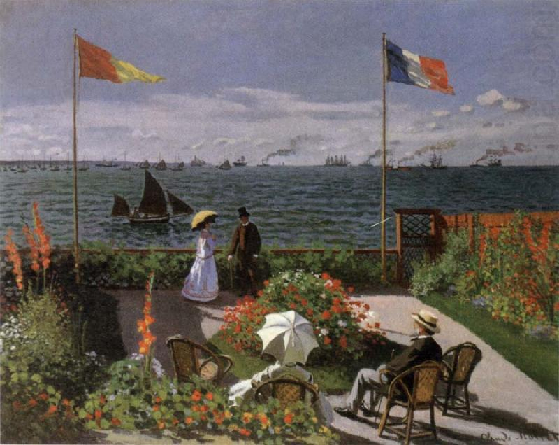Terrace At Sainte-Adresse Claude Monet Wholesale Oil avec Terrace At Sainte Adresse