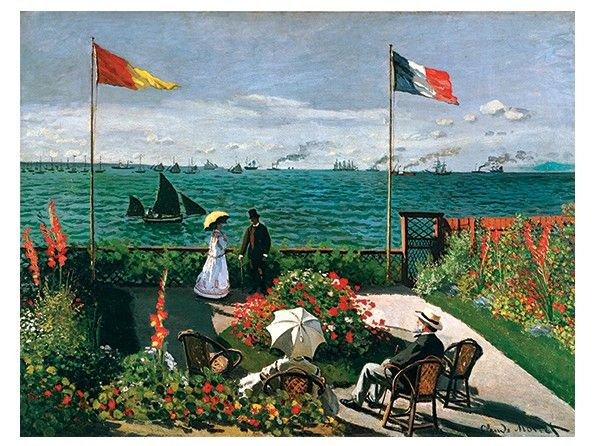 Terrace At Sainte-Adresse | Dipinti Impressionisti, Claude avec Terrace At Sainte Adresse