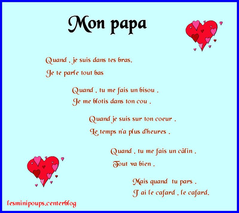 Texte D&amp;#039;Anniversaire Pour Son Papa Beautiful Poeme Fete serapportantà Texte Fetes Des Peres