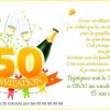 Texte Pour Carte D'Invitation Anniversaire 50 Ans intérieur Remerciement Pour Invitation Anniversaire 50 Ans