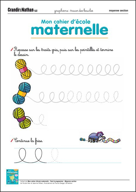 Tracer Des Boucles (Avec Images) | Graphisme Moyenne destiné Exercice Pour Maternelle Petite Section