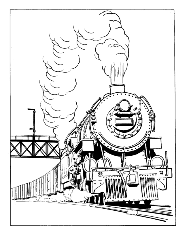 Train / Locomotive #135088 (Transportation) - Printable pour Dessin Locomotive