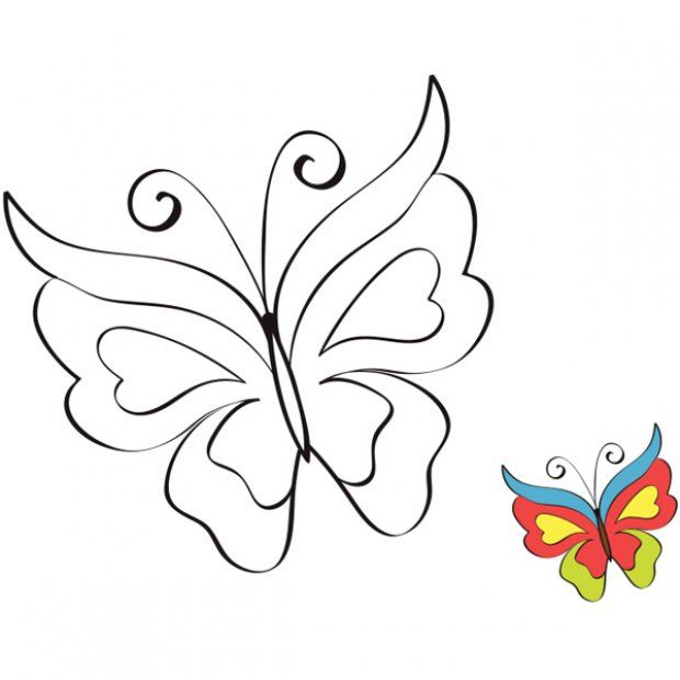 Tribi - Papillon Et Abeille - Recherche Google | Coloriage tout Gabarit Papillon À Imprimer
