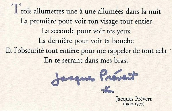 Trois Allumettes / Jacques Prévert | Prevert Jacques pour Poeme De Jacque Prevert