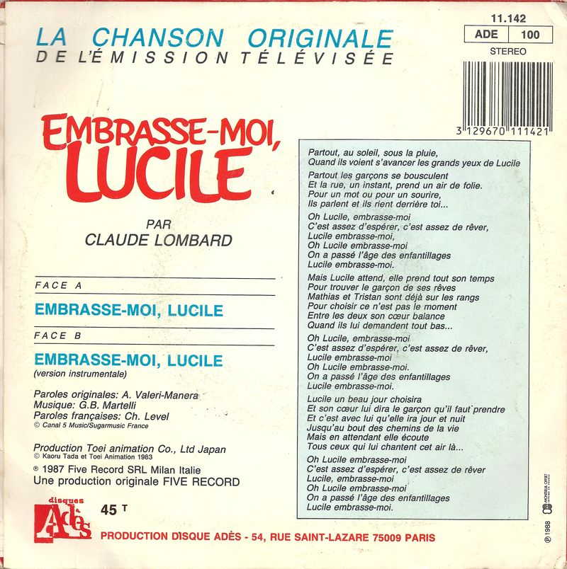 Tv Series And Cartoons Records La Chanson Originale De L à Chanson Moi Je Mange