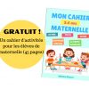 Un Cahier D'Activités Pour Les Élèves De Maternelle (45 Pages) concernant Cahier D Activité Maternelle