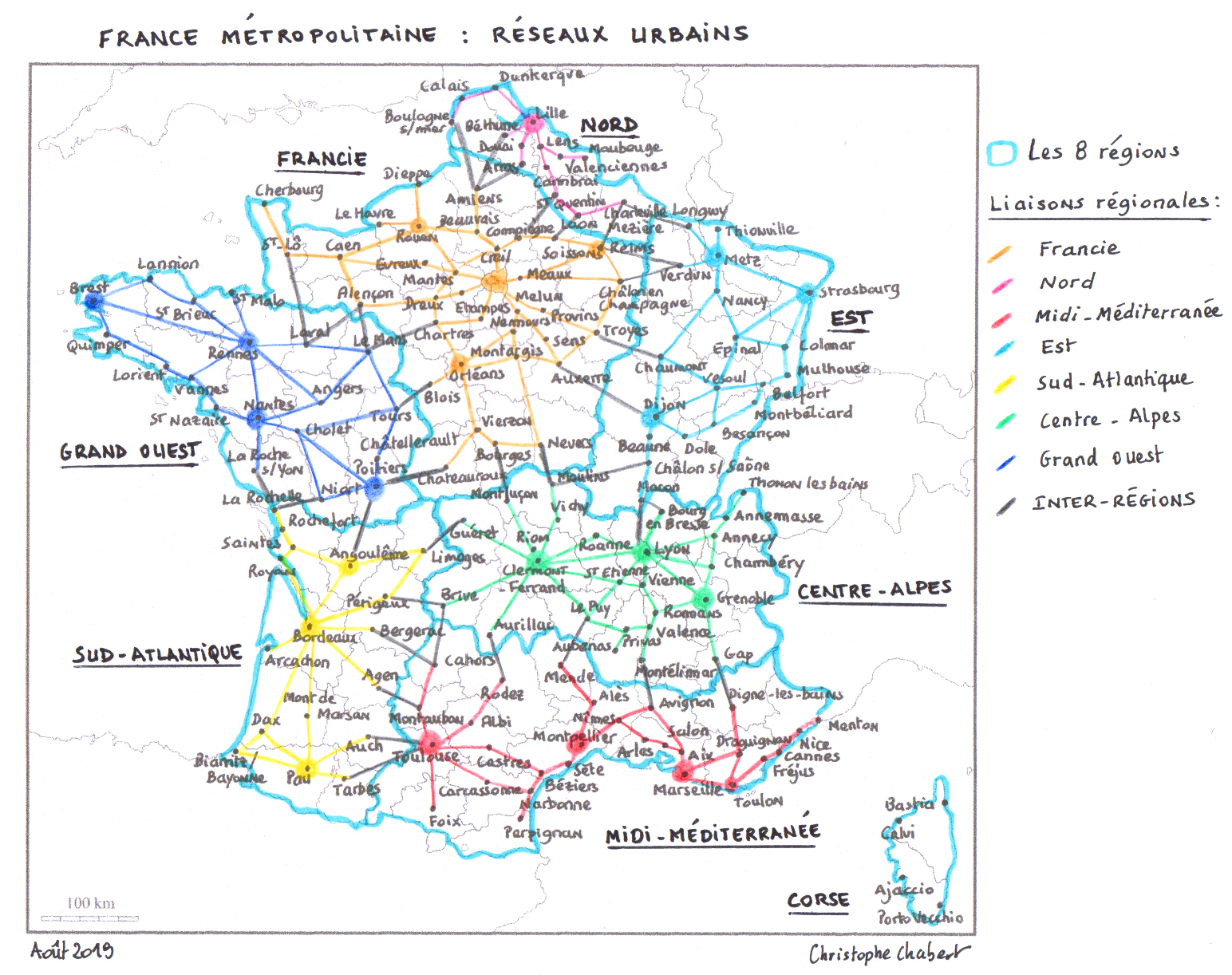 Un Découpage De La France En 13 Régions Et 20 Provinces encequiconcerne Decoupage Region France