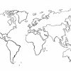 Une Carte Du Monde (Mappemonde) Vierge Pour La Géographie pour Carte De France Vierge À Compléter En Ligne