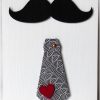 Une Moustache  Une Cravate En Origami  Une Carte pour École Moustache