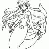 Une Sirène Manga, Coloriage Pour Enfants destiné Dessin Sirene Facile
