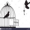 Vector Illustration Of A Bird Cage Open With Doves Flying avec Dessin De Cage D Oiseau