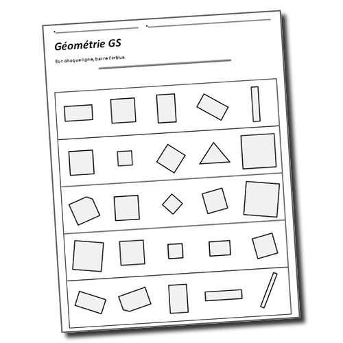 Vers Les Maths Gs Période 4 : Carrés Et Rectangles serapportantà Flexo Maternelle