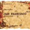Vieille Carte De San Francisco Photo Stock - Image Du concernant Carte De Fra