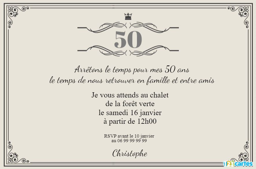Vintage Anniversaire Femme Humour Gratuit | Blaguesfun pour Texte Original Pour Invitation Anniversaire 50 Ans