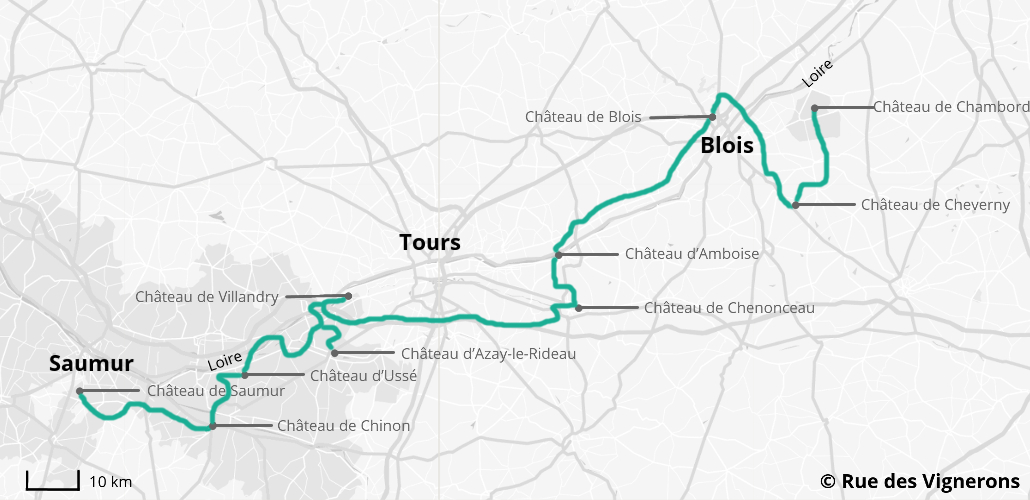 Visiter Les Plus Beaux Châteaux De La Loire encequiconcerne Carte Des Chateaux De La Loire Circuit