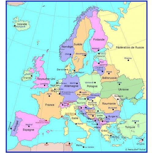 Voyage Dans Toutes Les Capitales D&amp;#039;Europe | Capital Des destiné Carte Europe Capitale