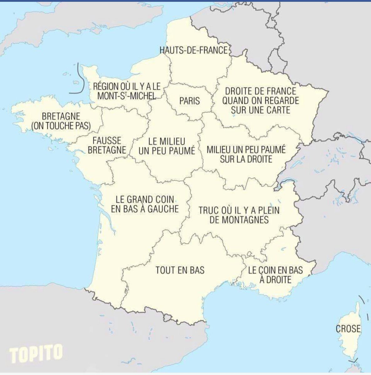 Yamia On Twitter: &quot;Les Regions Françaises Selon Hollande encequiconcerne Carte Des Régions De France 2016