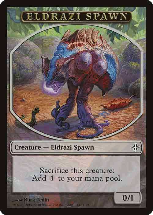 0/1 Colorless Eldrazi Spawn Creature Token | Mtg.onl Tokens tout Eldrazi Spawn