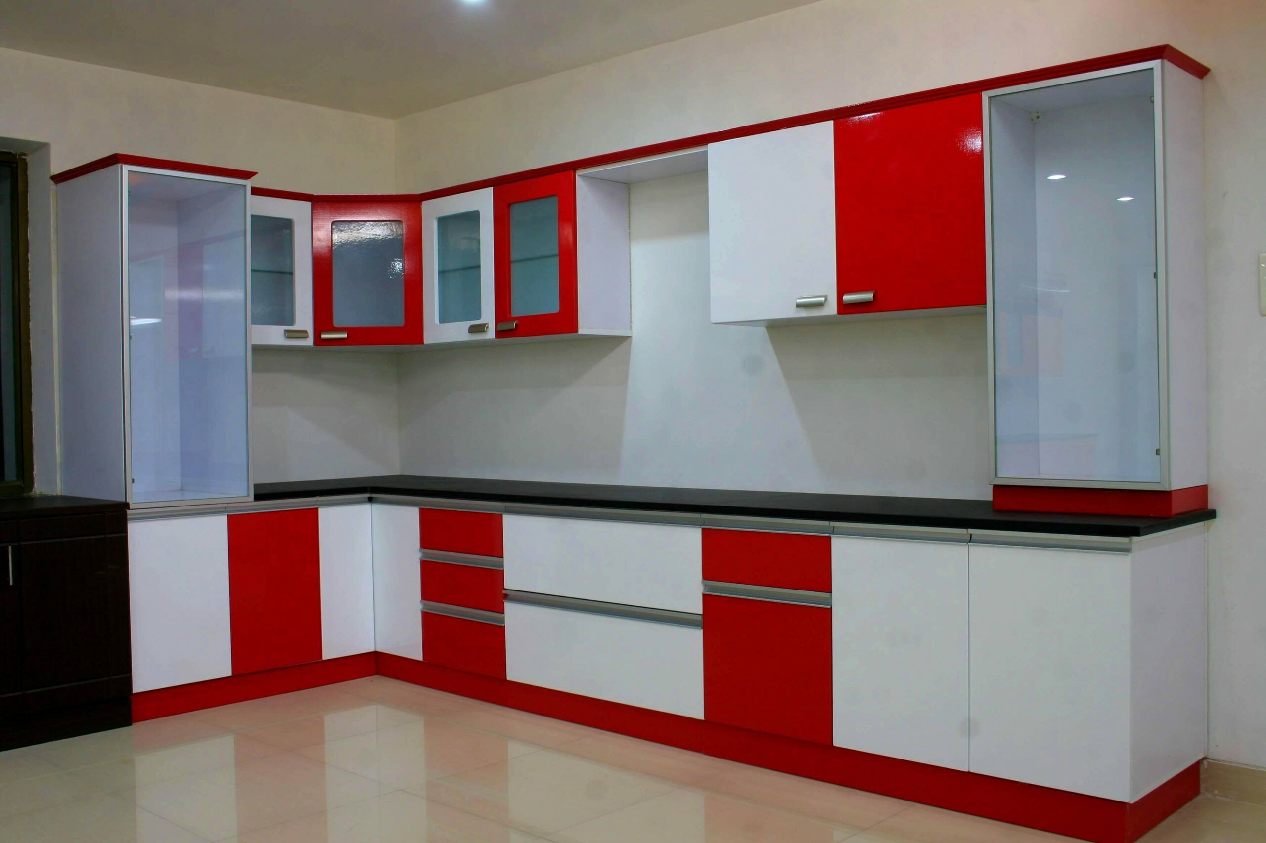 19 Best Modular Kitchen Designs For Small Kitchens Photos tout Red Modular Kitchen