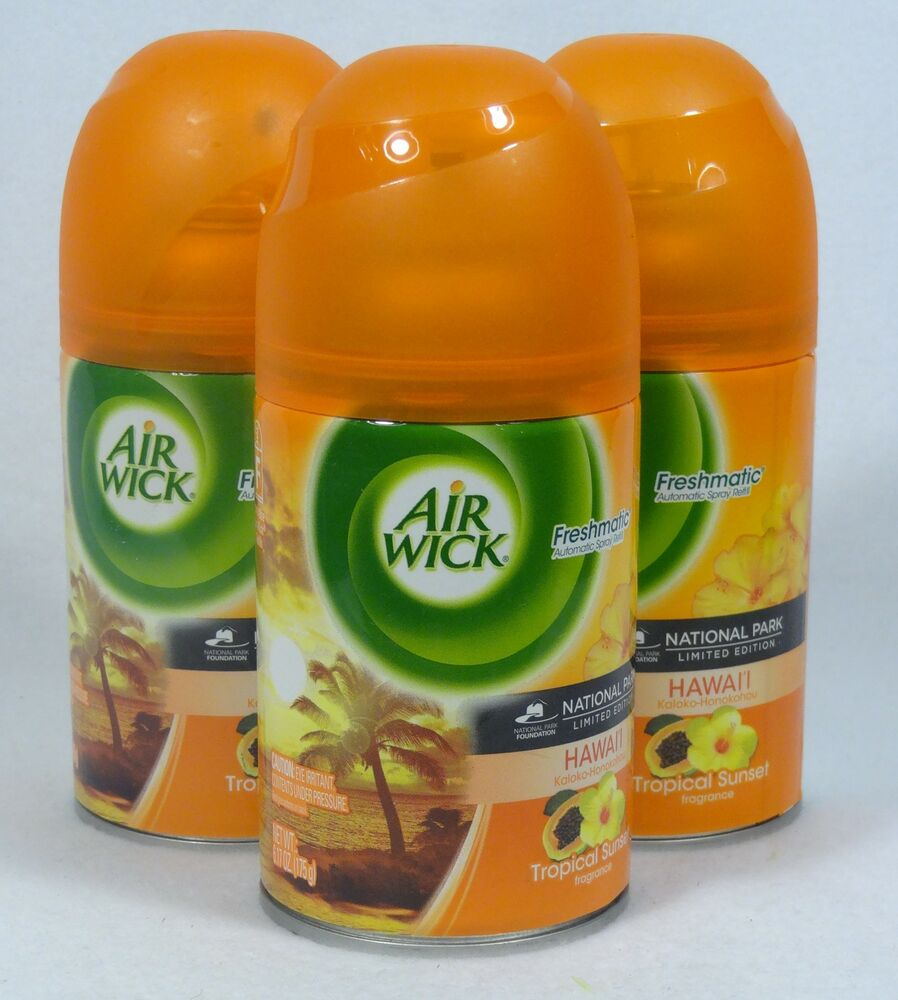 3 Air Wick Freshmatic Spray Refills Hawai&amp;#039;I Tropical à Air Wick Refills