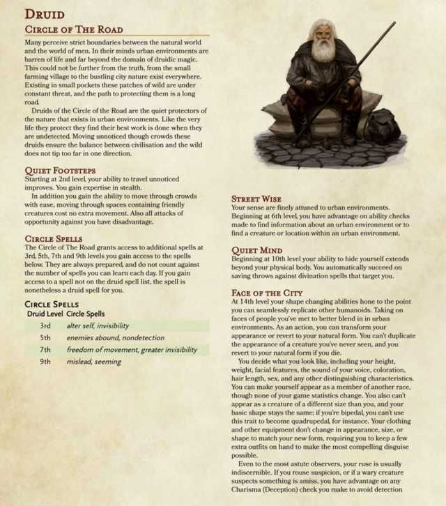 [5E] [Class] Planeshifter V3 | Dnd Druid, D&amp;D Dungeons dedans Ua Classes 5E