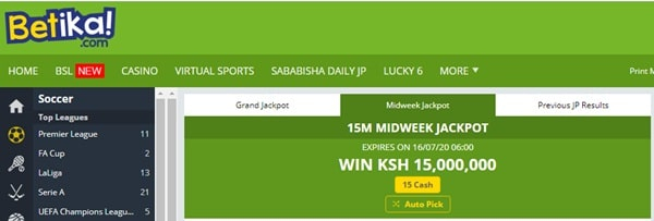 Accurate Betika Jackpot Predictions » Betwise concernant Jackpot Predictions