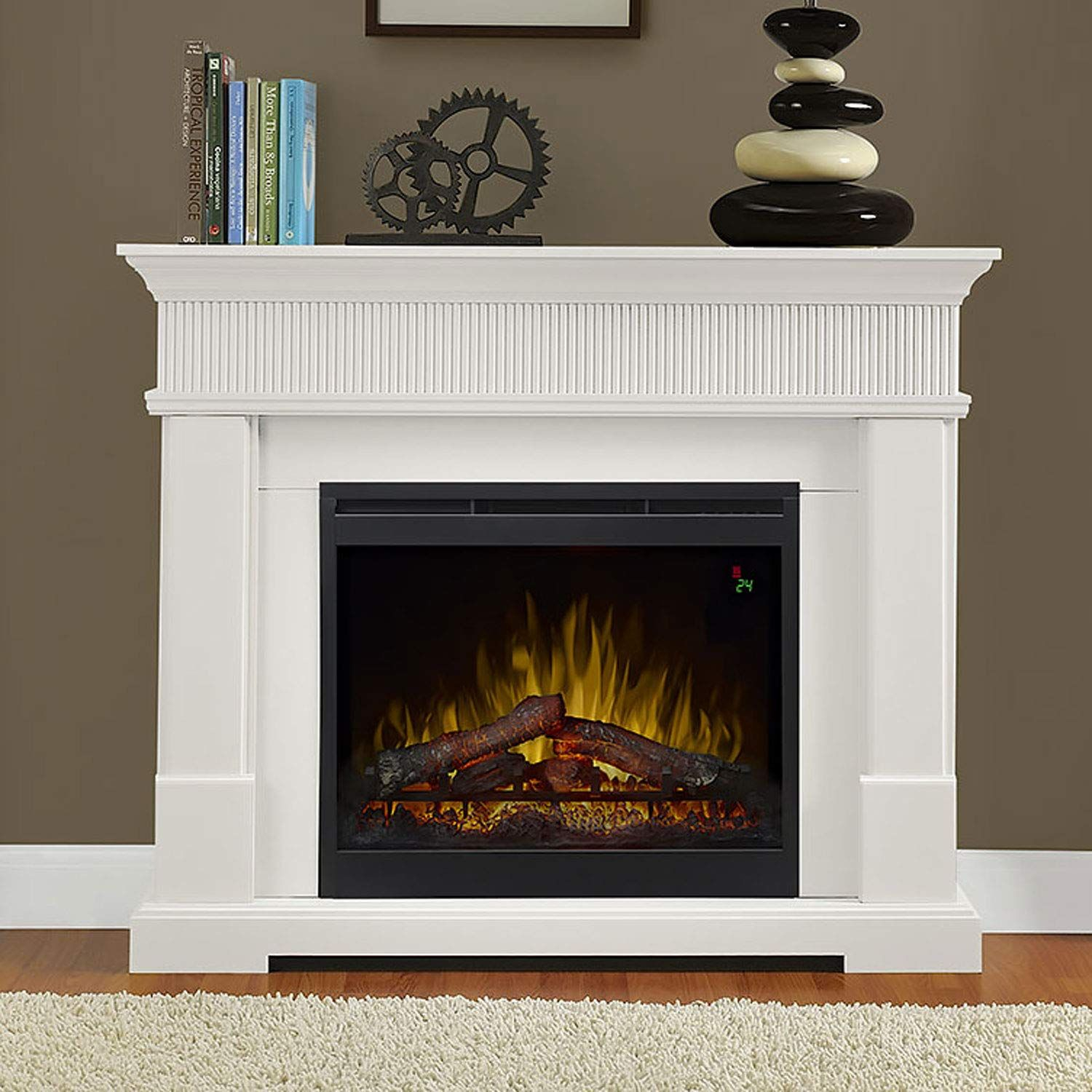 Amazonsmile: Dimplex Jean Mantel Package With Electric tout Dimplex Corner Fireplace