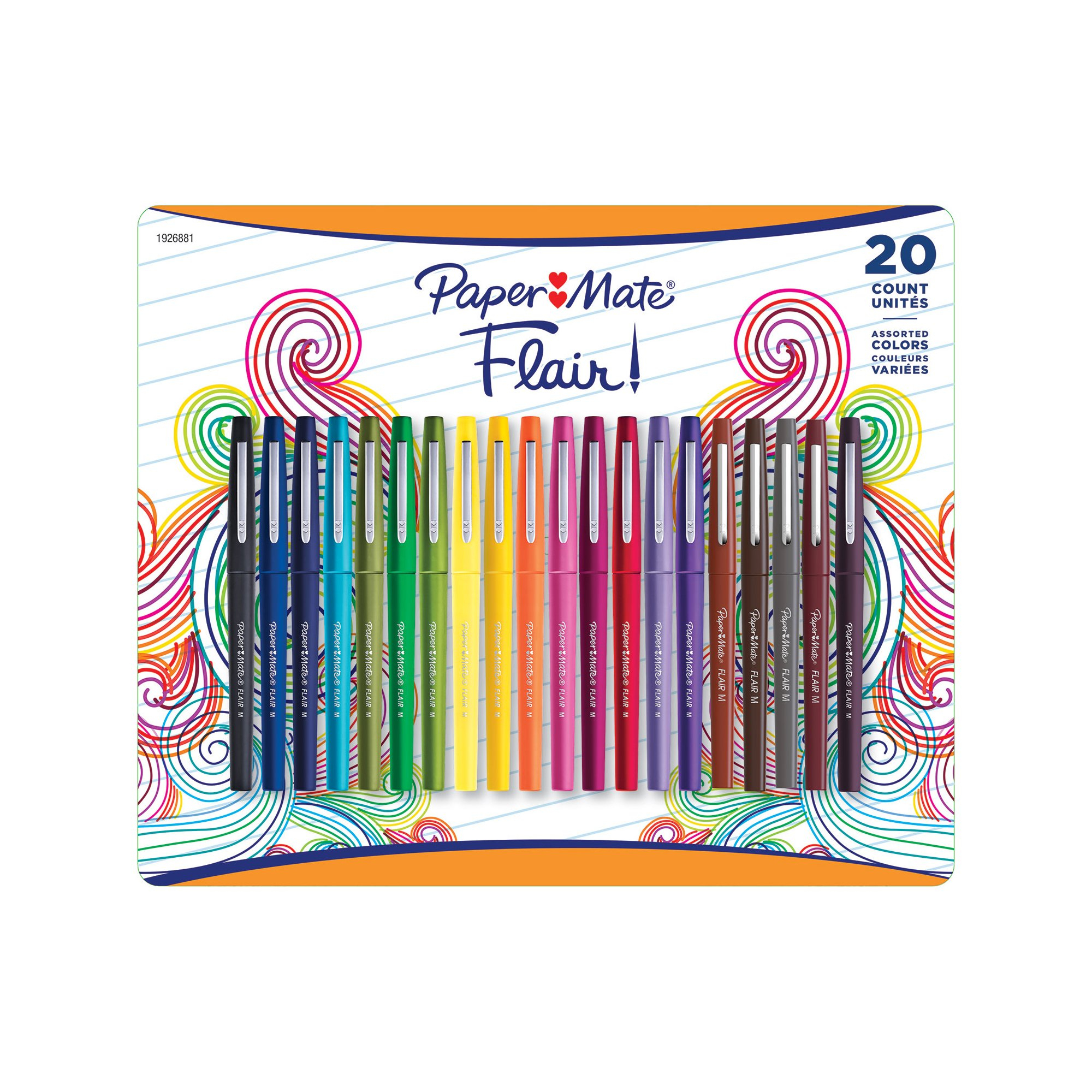 An Item Of Paper Mate Flair Pens, Assorted Colors, Pack Of tout Paper Mate Flair Pens