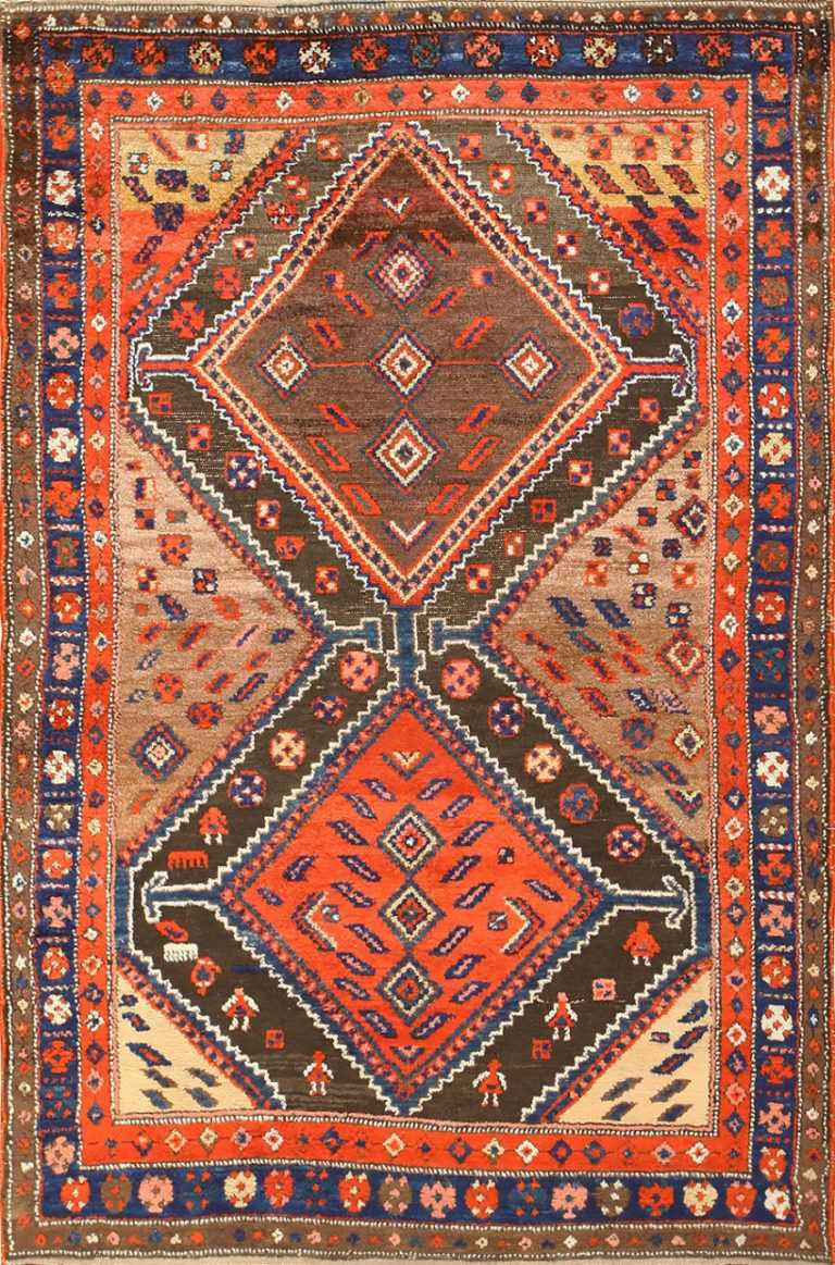 Antique Persian Tribal Kurdish Rug 48610 By Nazmiyal dedans Antique Tribal Rugs