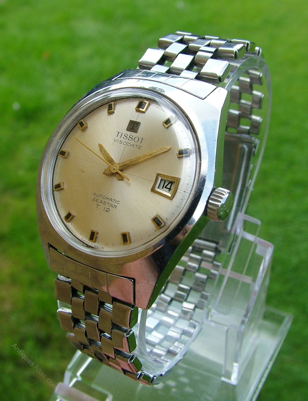 Antiques Atlas - Gents 1964 Tissot Visodate Seastar T12 dedans Tissot Seastar