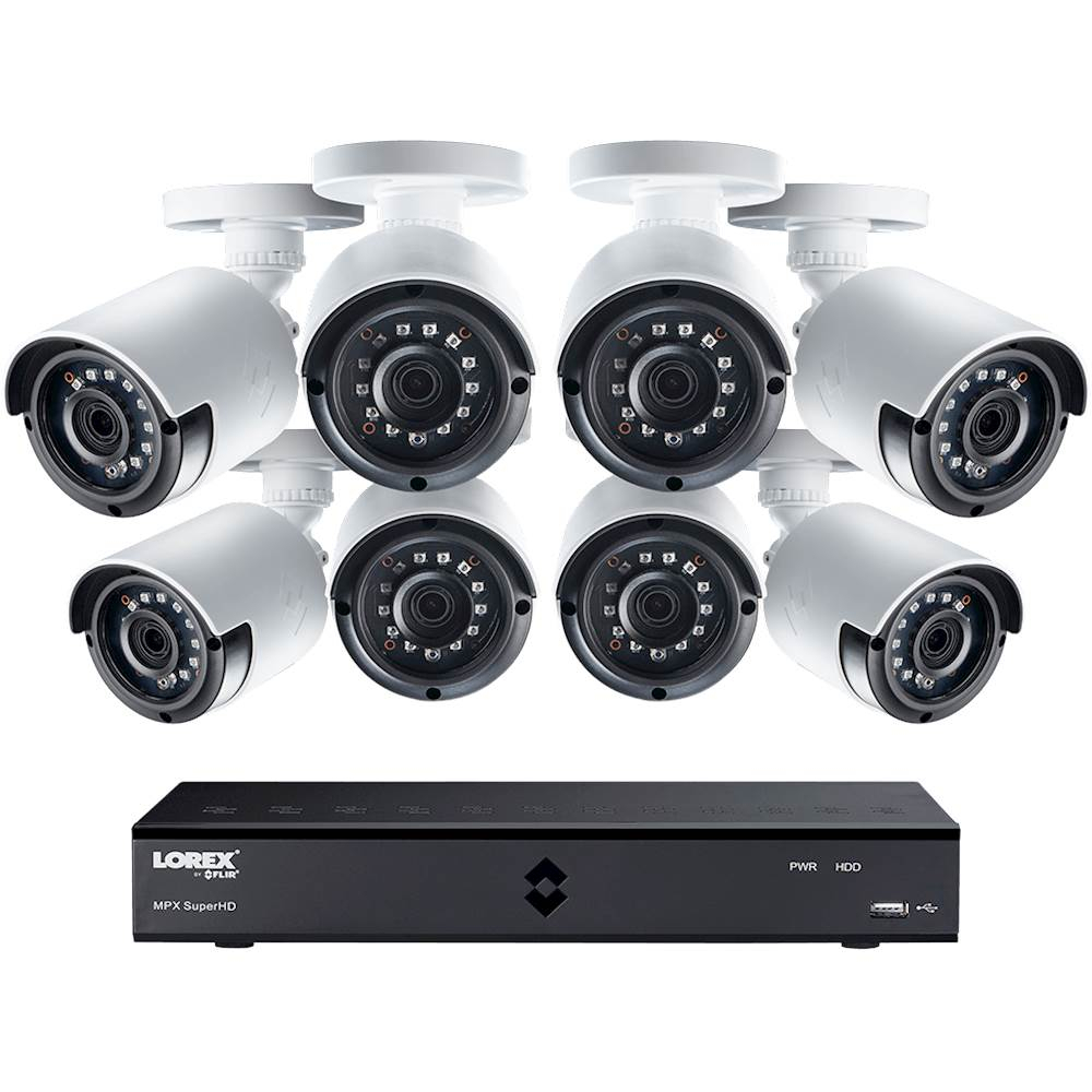 Best Buy: Lorex 8-Channel, 8-Camera Indoor/Outdoor Wired tout Lorex Security System