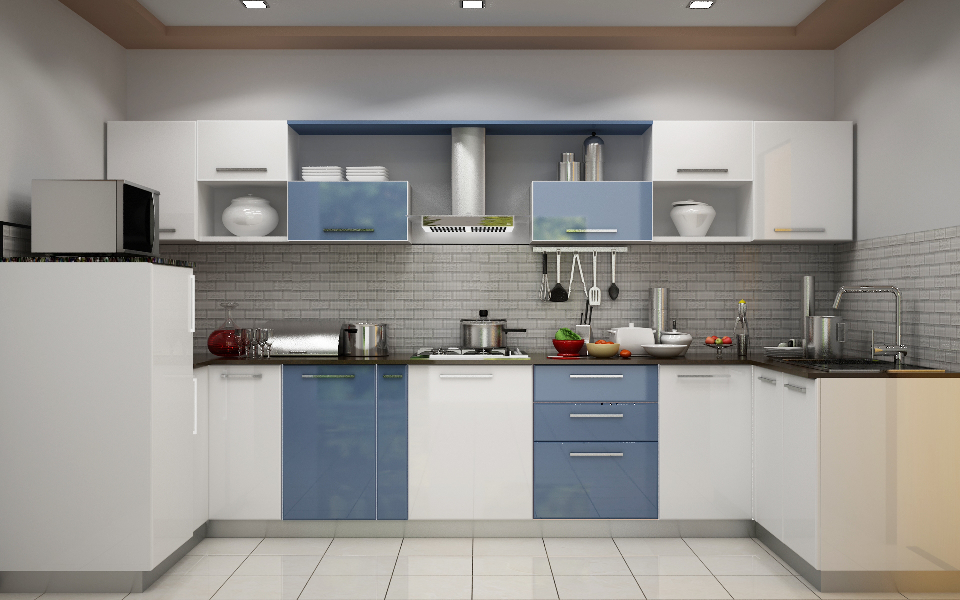 Best Modular Kitchen Designs In Bangalore | Customised avec Modular Kitchen Design For Small Kitchen With Price