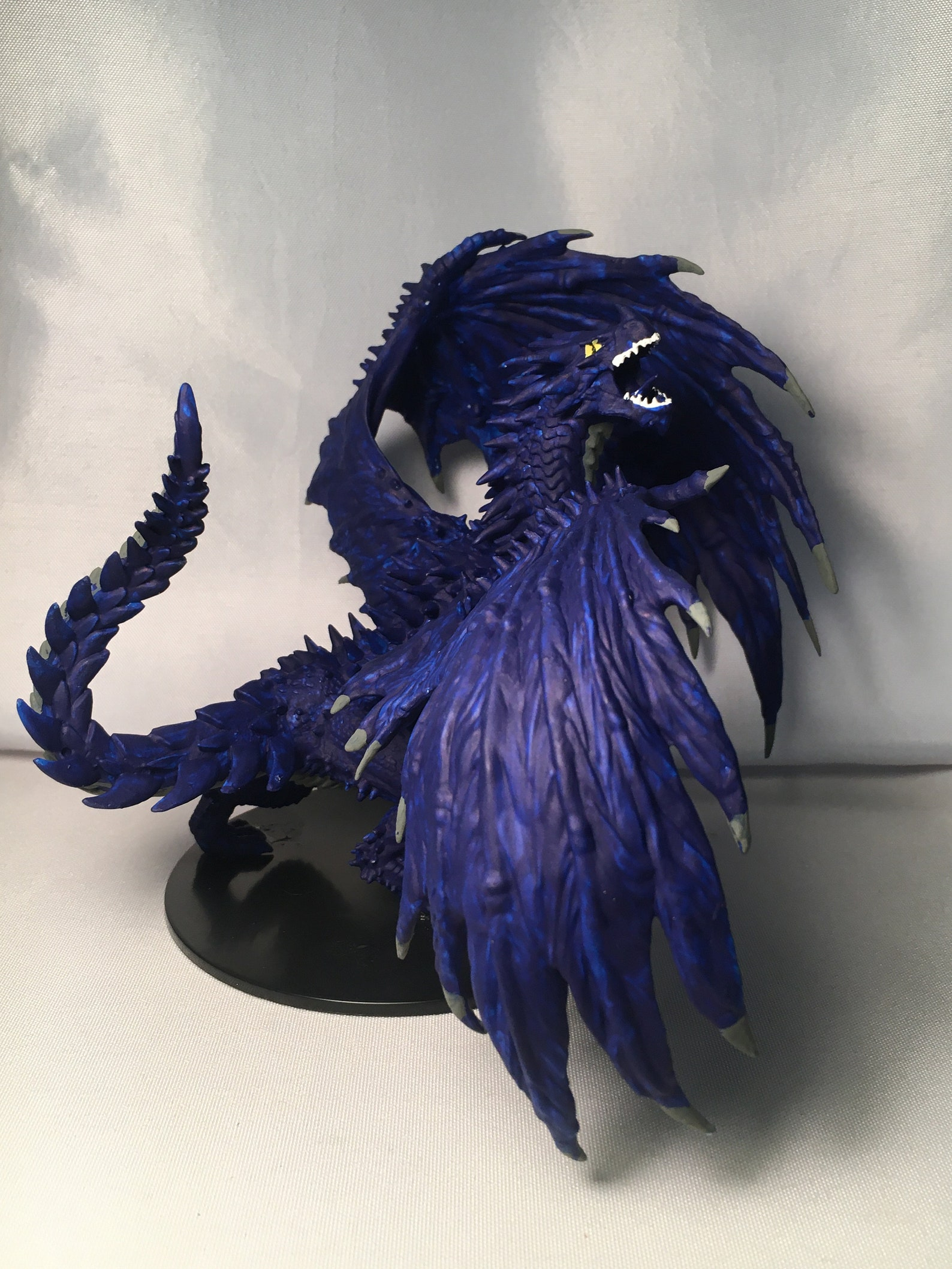 Blue Dragon Painted Dnd Miniature/Ancient Blue | Etsy destiné Gargantuan Blue Dragon Miniature