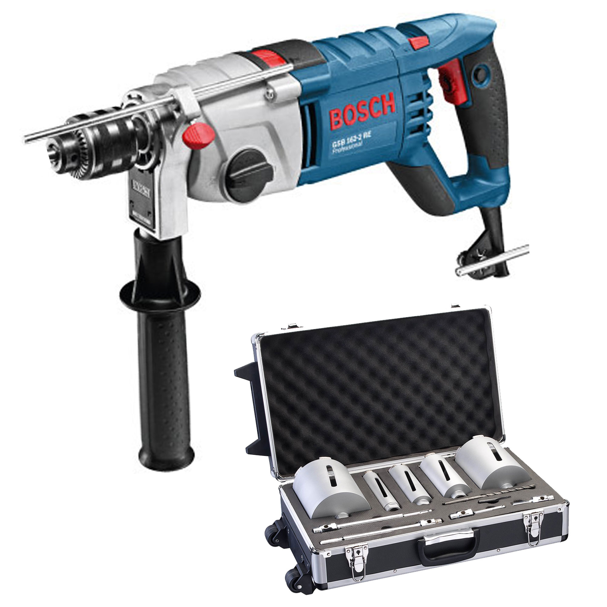 Bosch Dry Diamond Core Drill With Diamond Core Set dedans Bosch Drill