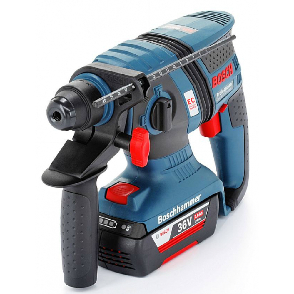 Bosch Gbh 36V Hammer Drill With Box, Charger &amp;amp; 3 X 2Ah concernant Bosch Drill