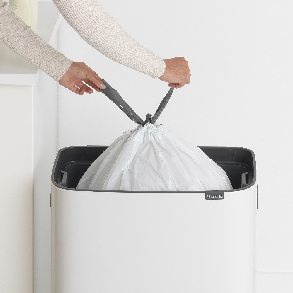 Brabantia Bo Touch Bin 60L White For $398.95 | Everten à Brabantia Bin