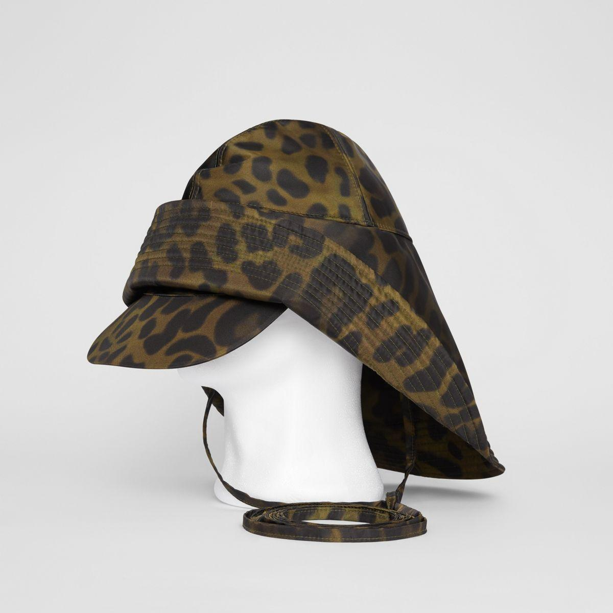 Burberry Animal Print Technical Twill Rain Hat For Men - Lyst à Burberry Hat Mens