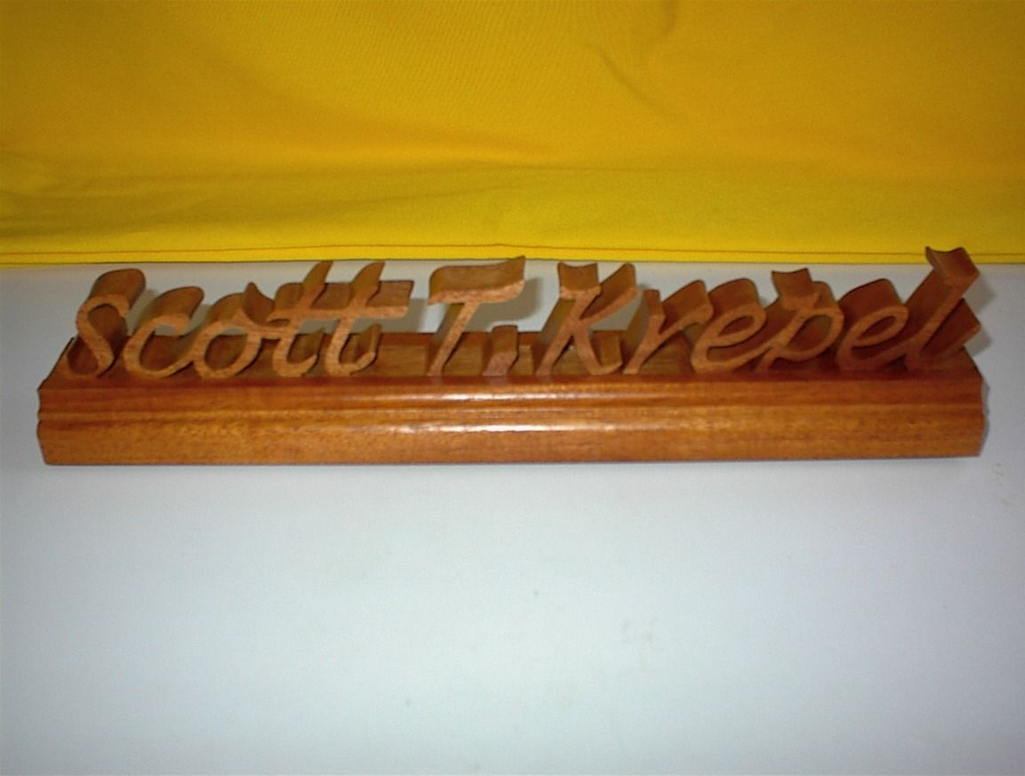 Buy Custom Hand Made Wooden Desk Name Plate, Made To Order encequiconcerne Customized Solid Wood Plates